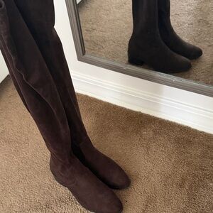 Chic Over the Knee Brown Boots